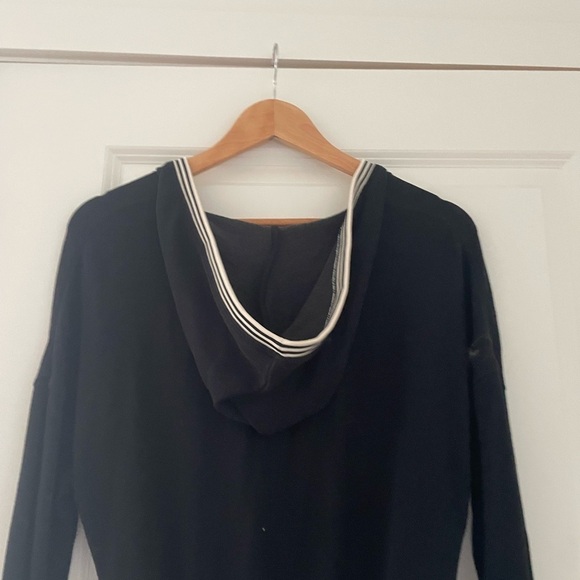 Anthropologie Daily Practice Ruched Knit Hooded Mini Dress Long Sleeves - Picture 7 of 10